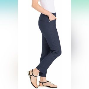 Hilary Radley built in tummy control blue pull on navy blue pants